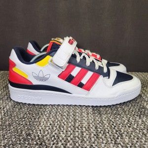 Adidas Forum Low Mens Size 11.5 Colorful Athletic Casual Strap Sneakers Shoes